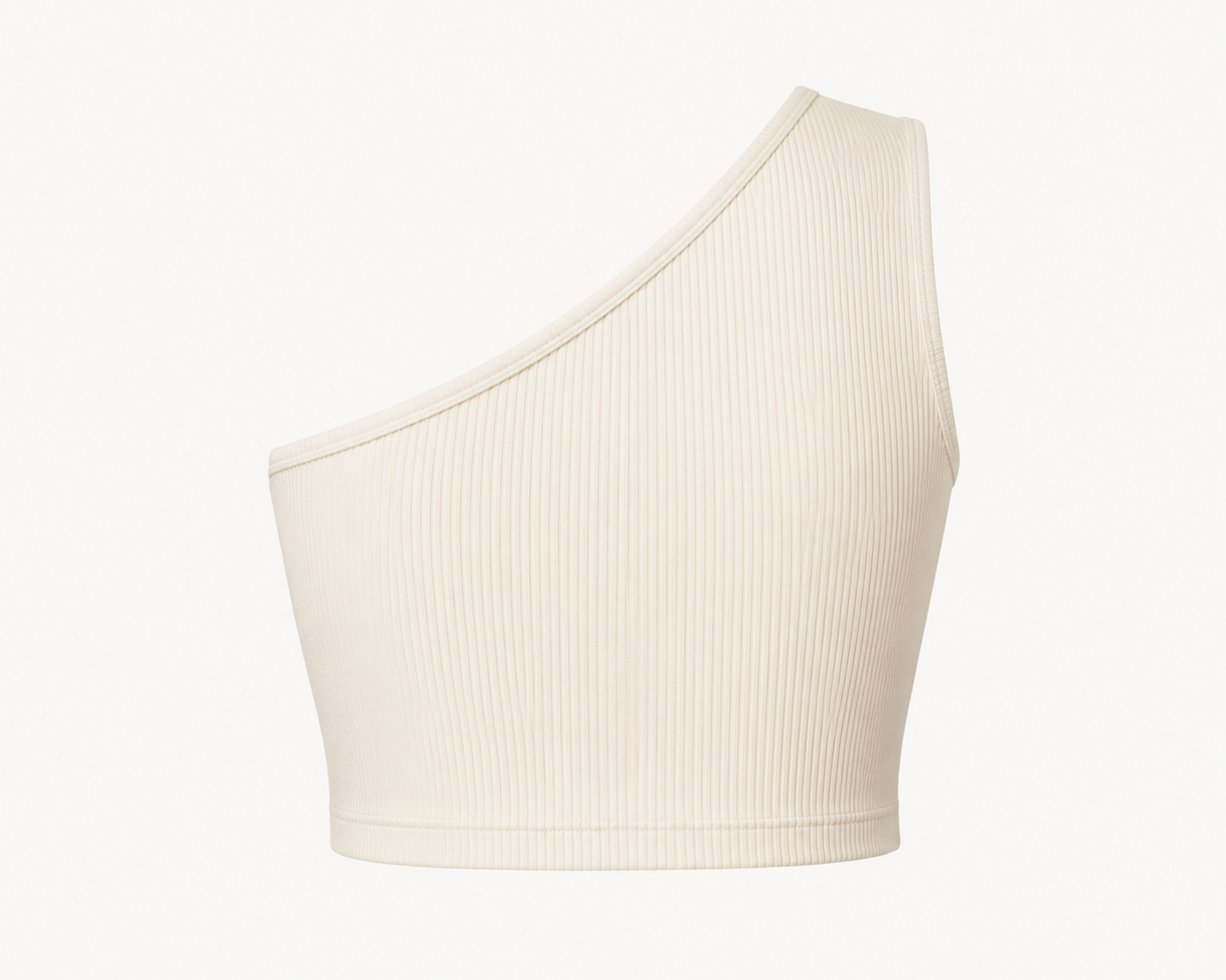 BYGRAY Asymmetric Rib Crop Top