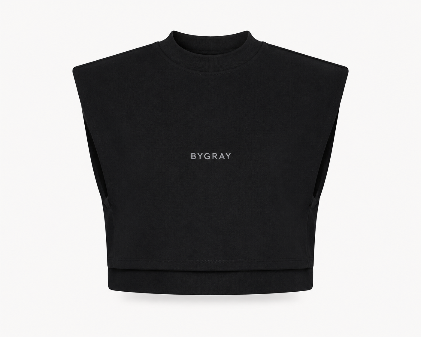 BYGRAY NYC Essentials Shoulder Crop Top